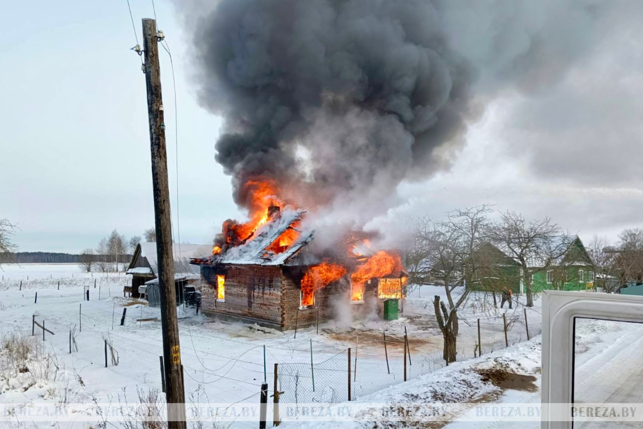 В Березовском районе горел жилой дом — BEREZA.BY