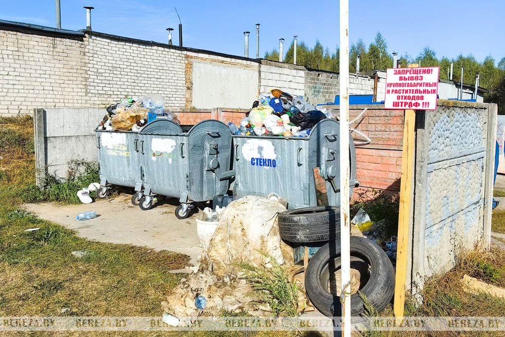 Жители Березы получают штрафы за нарушения при обращении с отходами