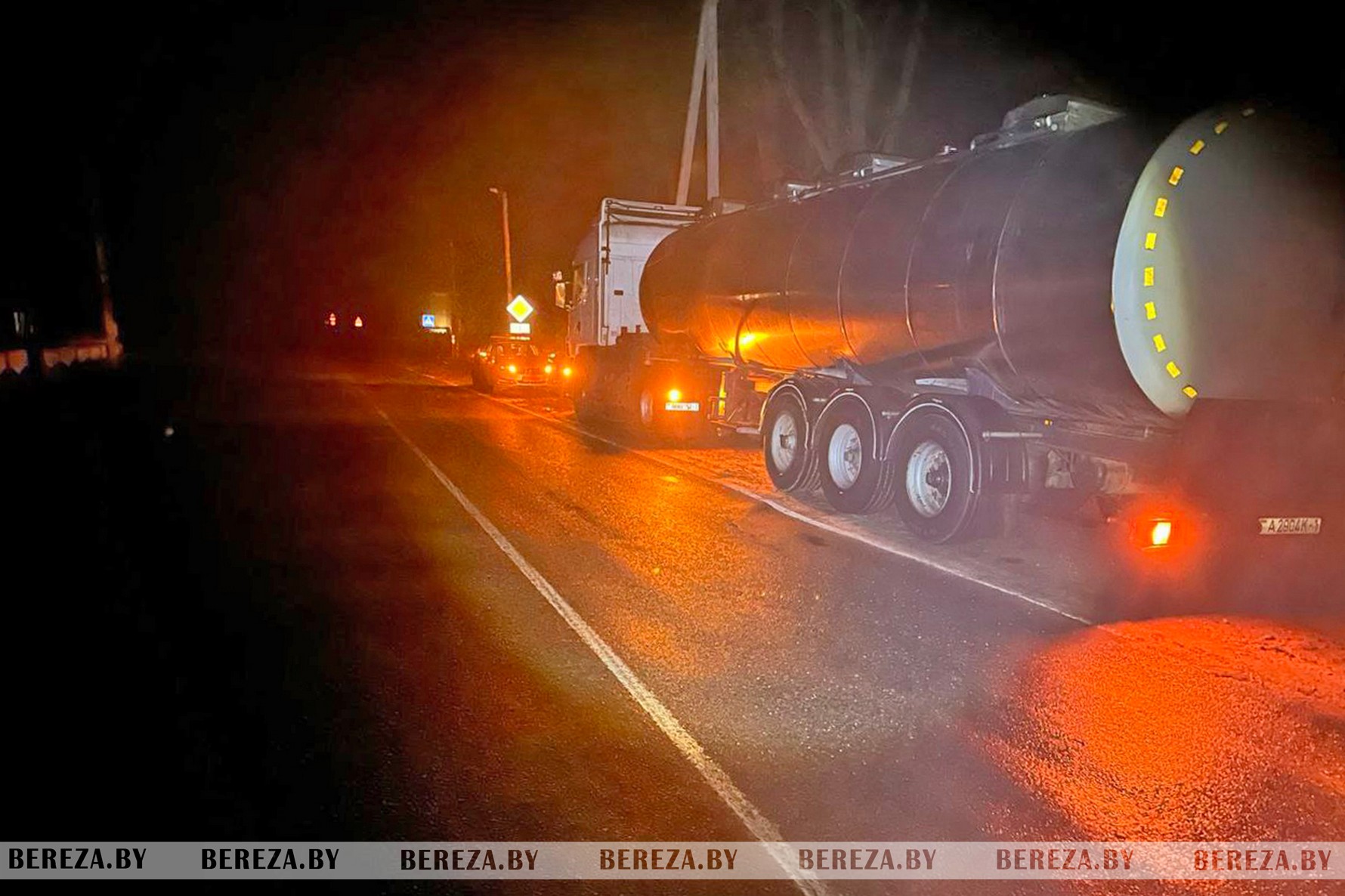 В Брестской области колесо полуприцепа попало в медицинское учреждение